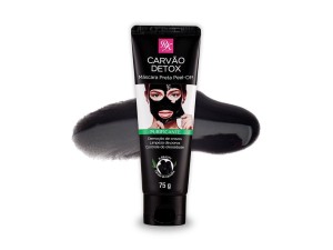 MÁSCARA PRETA PEEL-OFF CARVÃO DETOX RUBY KISS 75G