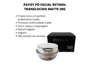 PÓ FACIAL TRANSLÚCIDO MATTE RETINOL PAYOT 20G